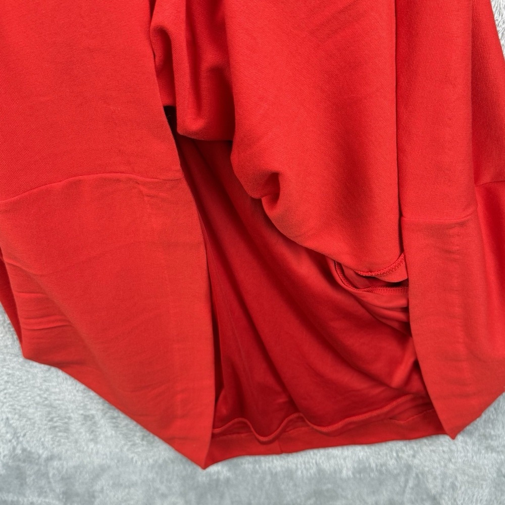 Boden Dress Women 8 Red Ponte Knit Belted Fit & Flare S/S Stretch Casual Classic - Picture 12 of 14